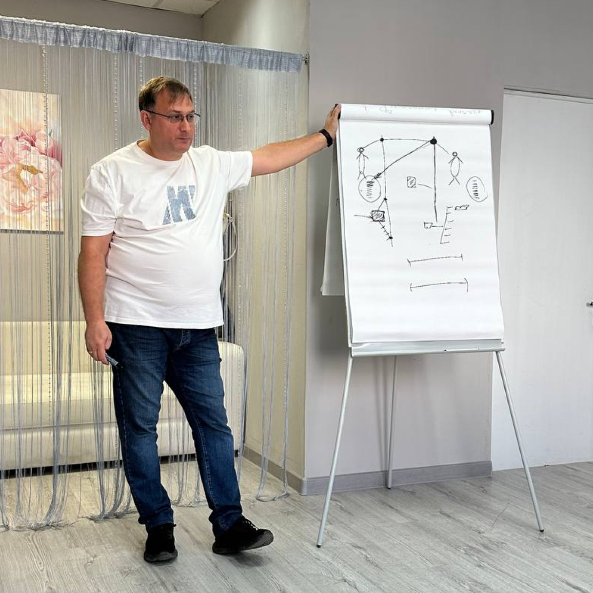 Фёдор Оськин на занятии
